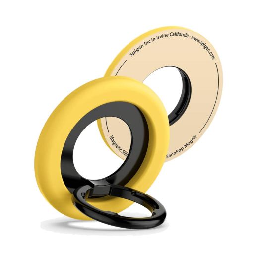 Магнітне кільце-підставка для телефону Spigen Nano Pop (MagFit) Mango Yellow (AMP09027)