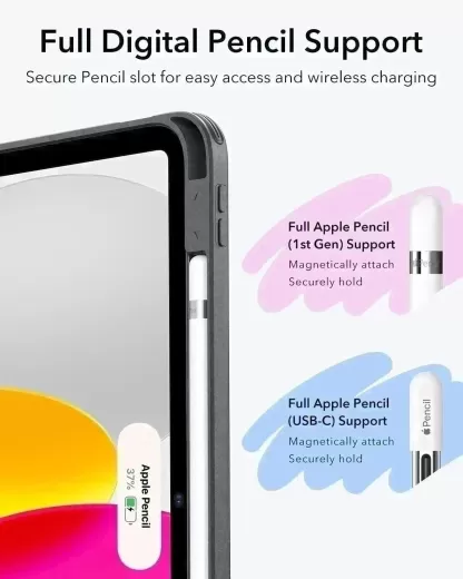 Чехол ESR Flip Magnetic Case with Pencil Holder Light Purple для iPad 11'' (2025) | iPad 10.9 (2022)