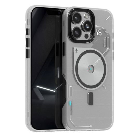 Прозорий чохол, що світиться в темряві Aulumu A16 Frosted Case Translucent White для iPhone 16 Pro