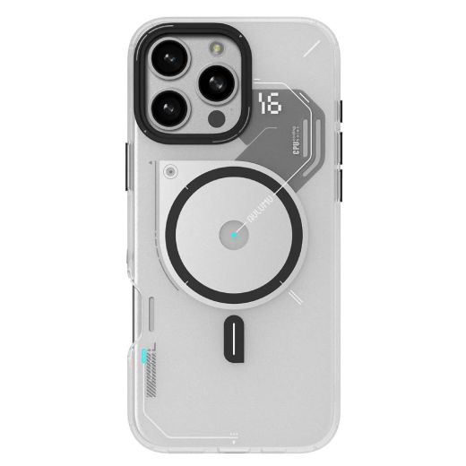 Прозорий чохол, що світиться в темряві Aulumu A16 Frosted Case Translucent White для iPhone 16 Pro