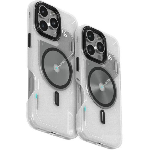 Прозорий чохол, що світиться в темряві Aulumu A16 Frosted Case Translucent White для iPhone 16 Pro