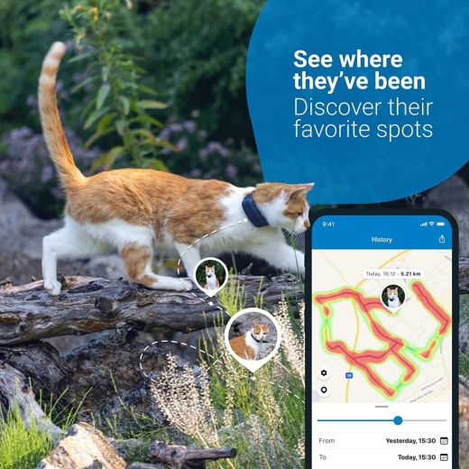 Трекер для котів Tractive GPS XL Pet Tracker for Cats Dark Blue