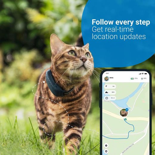 Трекер для котів Tractive GPS XL Pet Tracker for Cats Dark Blue