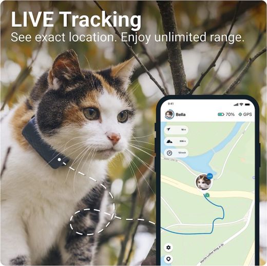 GPS-трекер для котів Tractive Mini GPS Cat Tracker Dark Blue