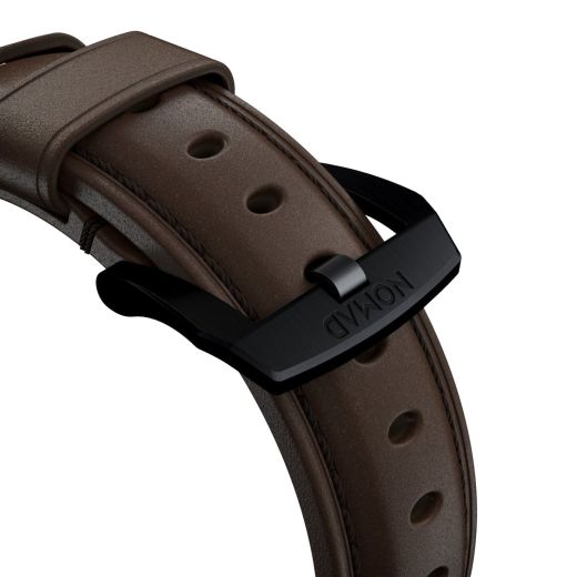 Кожаный ремешок Nomad Traditional Band Rustic Brown Leather / Black Hardware для Apple Watch 49мм | 45мм | 44мм (NM1A4RBT00)