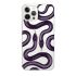 Чехол OrientalCase Twice Snakes Deep Purple Transparent для iPhone 15 Pro Max