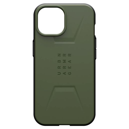 Протиударний чохол UAG Civilian with MagSafe Olive Drab для iPhone 15 (114287117272)