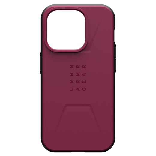 Протиударний чохол UAG Civilian with MagSafe Bordeaux для iPhone 15 Pro (114275119049)
