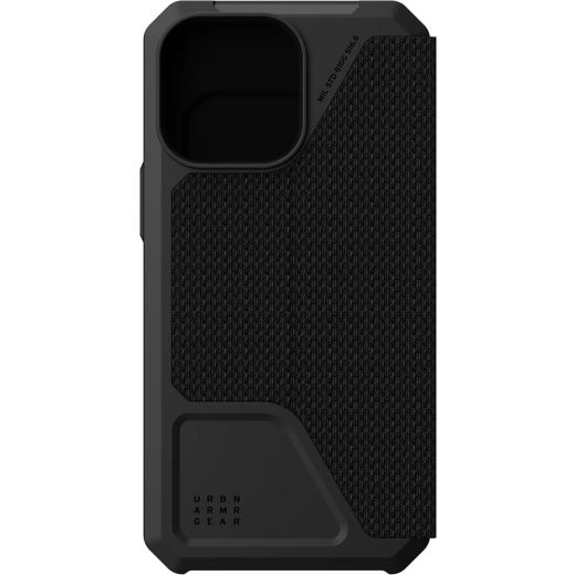 Противоударный чехол UAG Metropolis for MagSafe Kevlar Black для iPhone 14 Pro Max (114047113940)