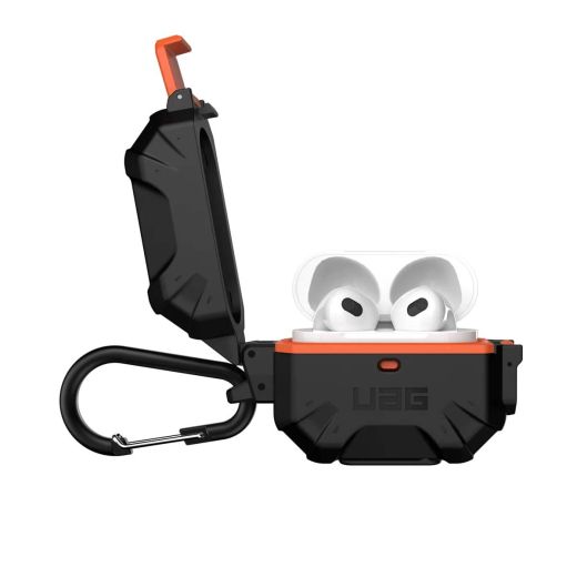 Чохол з карабіном UAG Pathfinder Series Black/Orange для Airpods 3 (102927114097)