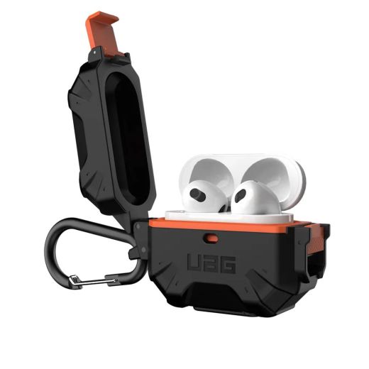 Чохол з карабіном UAG Pathfinder Series Black/Orange для Airpods 3 (102927114097)