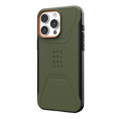 Протиударний чохол UAG Civilian with MagSafe Olive/Orange для iPhone 15 Pro Max (114295117297)