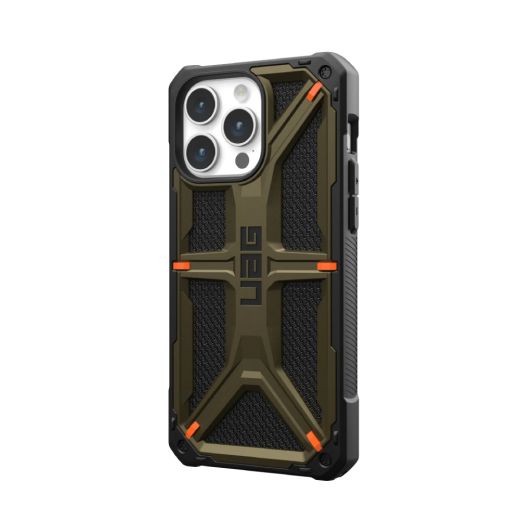 Противоударный чехол UAG Monarch Kevlar® Series Kevlar Elemental Green для iPhone 15 Pro Max (11429811397B)