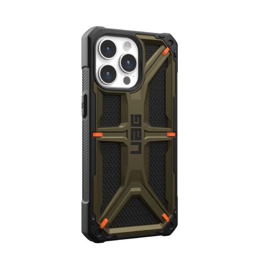 Протиударний чохол UAG Monarch Kevlar® Series Kevlar Elemental Green для iPhone 15 Pro Max (11429811397B)