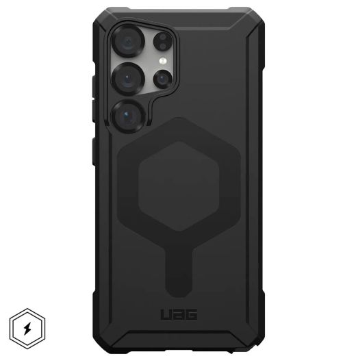 Противоударный чехол UAG Essential Armor MagSafe Black для Samsung Galaxy S25 Ultra (214492114040)