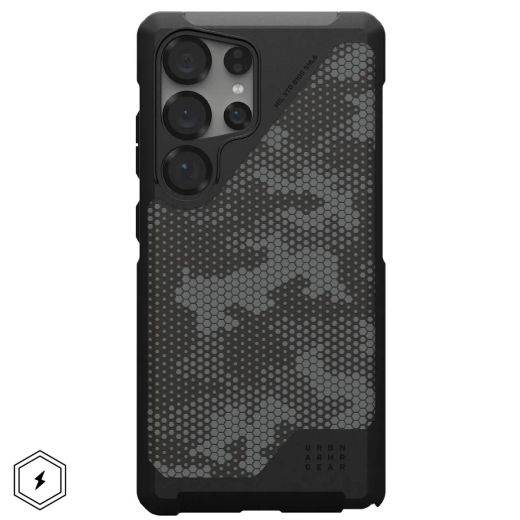 Противоударный чехол UAG Metropolis LT MagSafe Micro Hex Camo Graphite для Samsung Galaxy S25 Ultra (214470113234)