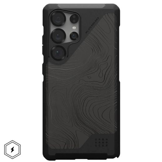 Противоударный чехол UAG Metropolis LT MagSafe Topography Black для Samsung Galaxy S25 Ultra (214470114062)