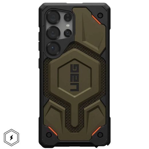 Противоударный чехол UAG Monarch Pro Kevlar Element Green для Samsung Galaxy S25 Ultra (21446111397B)