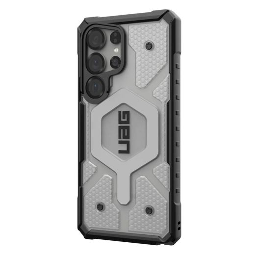 Противоударный чехол UAG Pathfinder Clear Magsafe Ice/Silver для Samsung Galaxy S25 Ultra (214483114333)