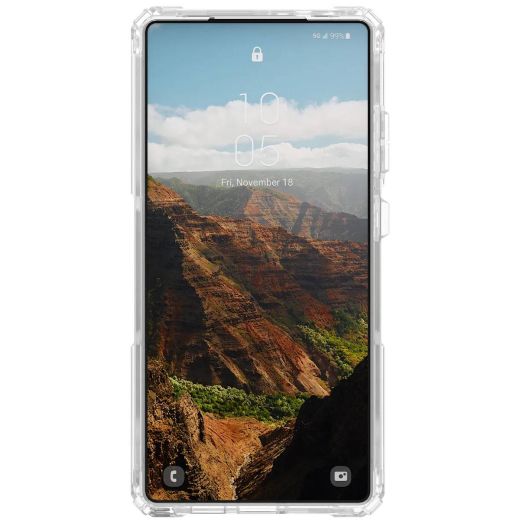Противоударный чехол UAG Plasma XTE Magsafe Clear/Titanium для Samsung Galaxy S25 Ultra (214467114G36)