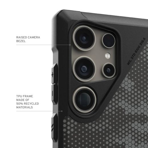 Протиударний чохол UAG Metropolis LT Micro Hex Camo Graphite для Samsung Galaxy S24 Ultra (214420113234)