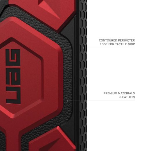 Противоударный чехол UAG Monarch Crimson для Samsung Galaxy S24 Ultra (214415119494)