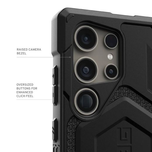 Противоударный чехол UAG Monarch Pro Kevlar Black для Samsung Galaxy S24 Ultra (214416113940)