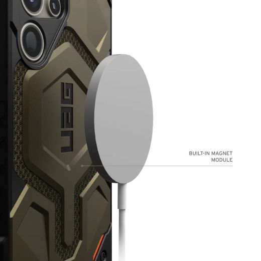 Противоударный чехол UAG Monarch Pro Kevlar Element Green для Samsung Galaxy S24 Ultra (21441611397B)