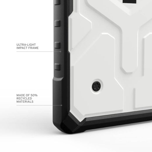 Противоударный чехол UAG Pathfinder MagSafe White для Samsung Galaxy S24 Ultra (214424114141)