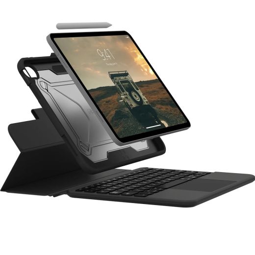 Защитный чехол-клавиатура UAG Rugged Black/Ash для iPad 10.9' (10-го поколения, 2022) - US English (124021114031)