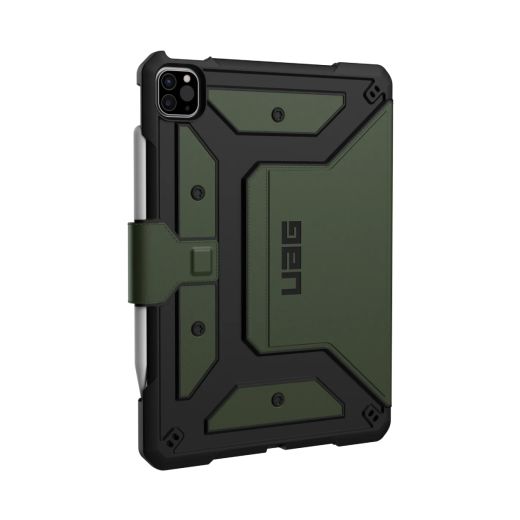 Противоударный чехол UAG Metropolis SE Series Folio Case Olive для iPad Pro 11" M1 | M2 Chip (2021 | 2022) | iPad Air 10.9" 4| 5 M1 (2020| 2022) (12329X117272)