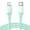 Кабель UGREEN US387 USB-C to Lightning Silicone Cable 1m Green (20308) 