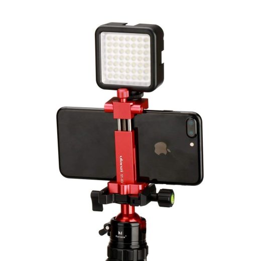 Держатель для телефона Ulanzi ST-03 Metal Smart Phone Tripod Mount with Cold Shoe Red