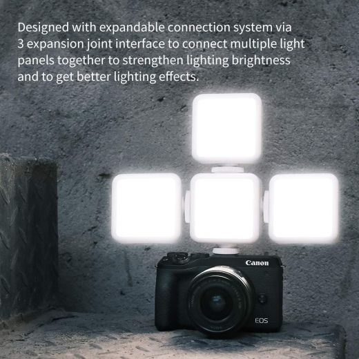 Свет для телефона Ulanzi VL49 2000mAh LED Video Light with 3 Cold Shoe White