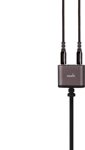 Спліттер Moshi 3.5 mm Audio Jack Splitter Black (99MO023005)