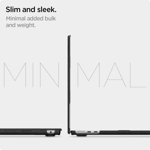 Чохол-накладка Spigen Urban Fit Black для MacBook Air 13.6" M2 | M3 (2023 | 2024) (ACS05272)
