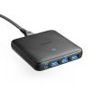Зарядний пристрій ANKER Wall Charger 3xUSB | USB-C PowerPort Atom III Slim 4 PowerIQ3.0 65W Black (A2045G11)