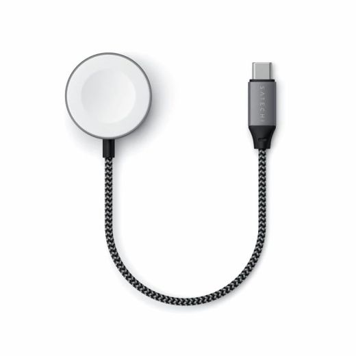 Зарядный кабель Satechi USB-C Magnetic Charging Cable Space Grey для Apple Watch (ST-TCAW7CM)