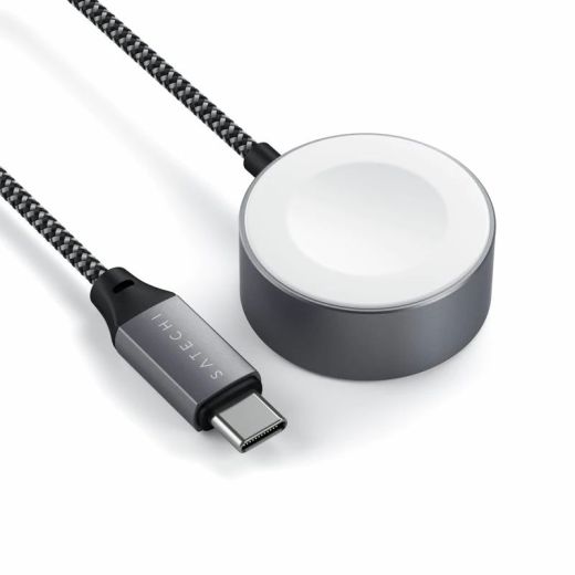 Зарядный кабель Satechi USB-C Magnetic Charging Cable Space Grey для Apple Watch (ST-TCAW7CM)