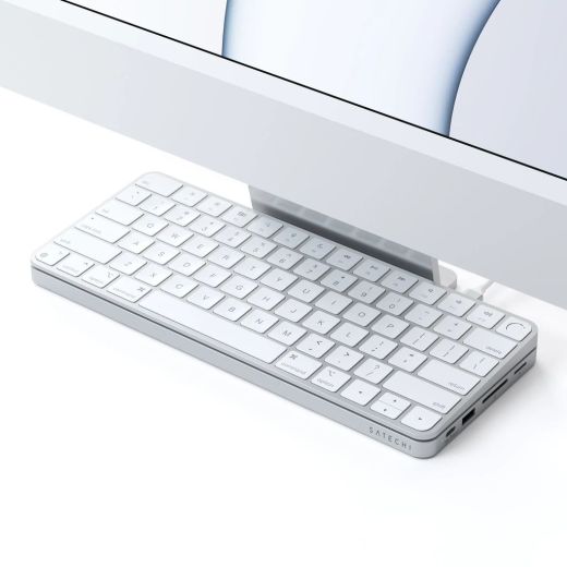 Док-станція Satechi USB-C Slim Dock Silver для iMac 24" (ST-UCISDS)