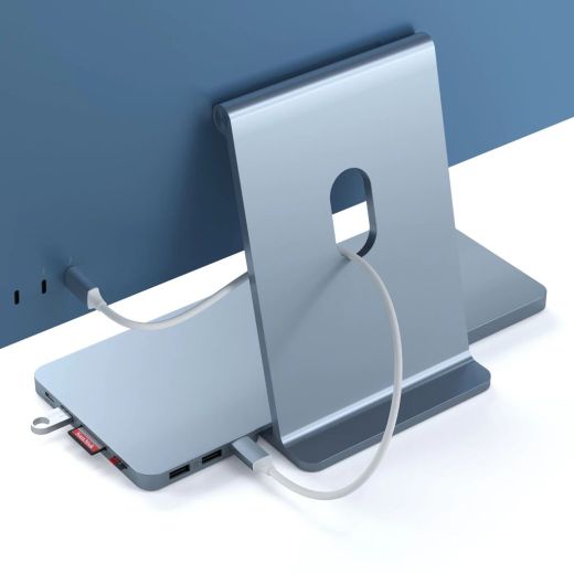 Док-станція Satechi USB-C Slim Dock Blue для iMac 24"