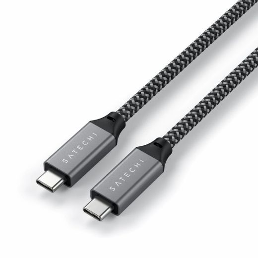 Кабель Satechi USB4 USB-C to USB-C (25 cm) (ST-U4C25M)