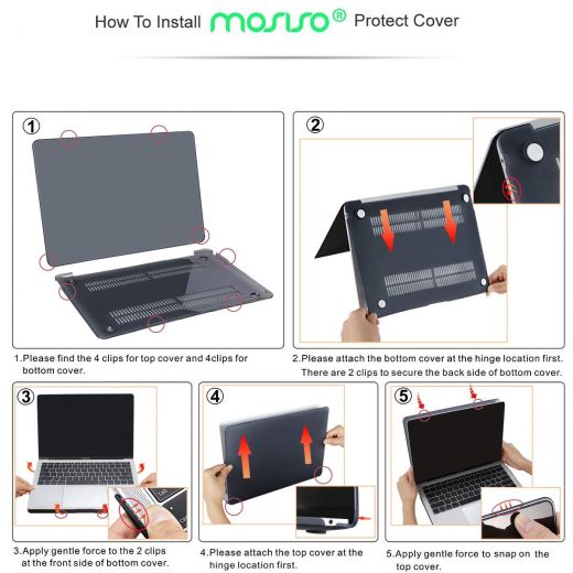 Накладка MOSISO Plastic Hard Case Shell & Keyboard Skin Deep Teal для MacBook Air 13" (2018)