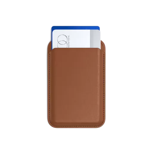 Шкіряний чохол-гаманець з підставкою Satechi Vegan-Leather Magnetic Wallet Stand Brown (ST-VLWN)
