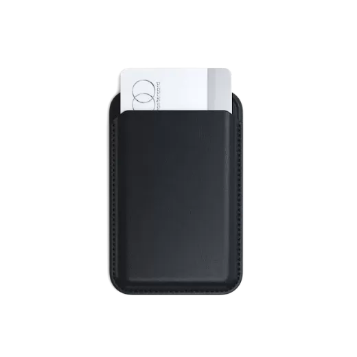 Шкіряний чохол-гаманець з підставкою Satechi Vegan-Leather Magnetic Wallet Stand Black (ST-VLWK)