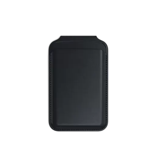 Кожаный чехол-бумажник с подставкой Satechi Vegan-Leather Magnetic Wallet Stand Black (ST-VLWK)