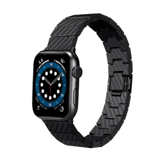Карбоновый ремешок Pitaka Carbon Fiber Watch Band Modern Black/Grey для Apple Watch 49mm | 45mm | 44mm (AWB2304)