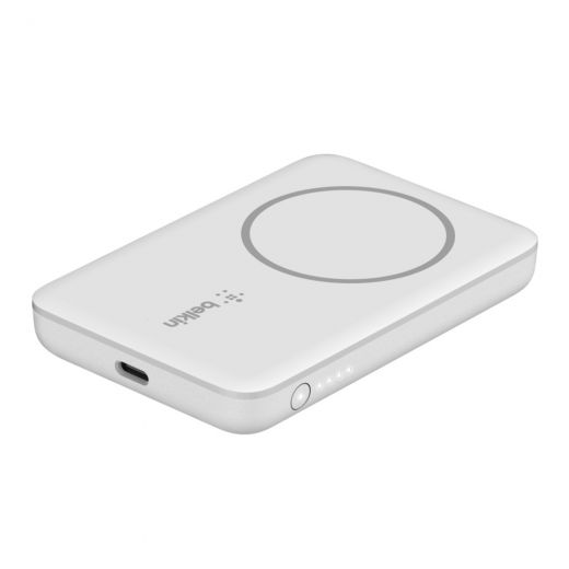 Павербанк (Зовнішній акумулятор) Belkin Wireless Power Bank MagSafe 2500mAh White (BPD002btWH)