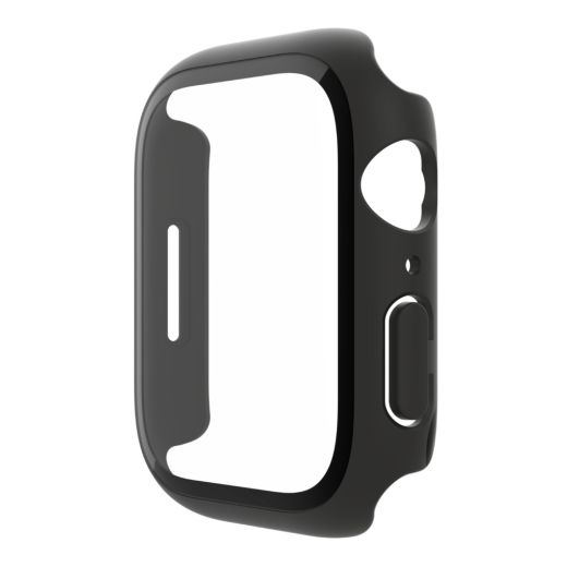 Бампер с защитным стеклом Belkin TemperedCurve 2-in-1 Treated Screen Protector + Bumper Black для Apple Watch 9 | 8 | 7  45mm