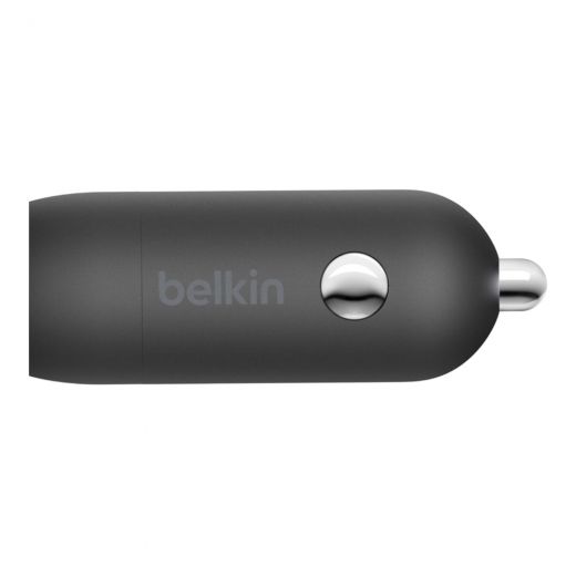 Автомобільний зарядний пристрій Belkin Car Charger (18W) Power Delivery Port USB-C - Lightning 1.2м, Black (F7U099bt04-BLK)